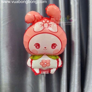 Bong bóng thỏ My MELODY gắn que trong